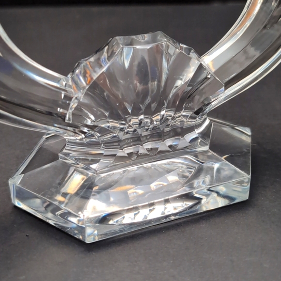 Vintage Val Saint Lambert Imperial Pattern Crystal Candle Holder. - Picture 4 of 9